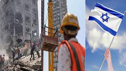 model image, israel flag