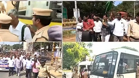 ஜாக்டோ- ஜியோ அமைப்பினர் போராட்டம்