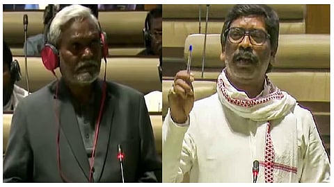 Champai Soren, Hemant Soren