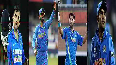 gambhir - dinesh - yuvraj - sehwag