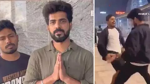 மயிலாப்பூர் கபாலீஸ்வரர் கோயிலில் நடனமாடிய இளைஞர்கள்