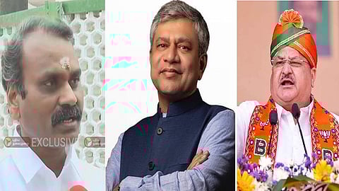 எல்.முருகன், அஸ்வினி வைஷ்ணவ், ஜெ.பி.நட்டா!