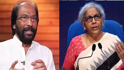 எம்.பி. திருச்சி சிவா - நிர்மலா சீதாராமன்