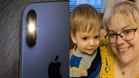 Sarah Hedges with son Thomas