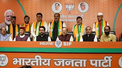 Congress rebels from Himachal join BJP