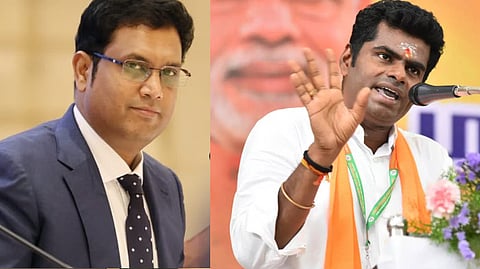 டி.ஆர்.பி. ராஜா - அண்ணாமலை