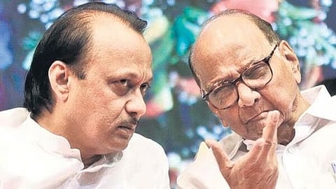 அஜித் பவார், சரத் பவார்