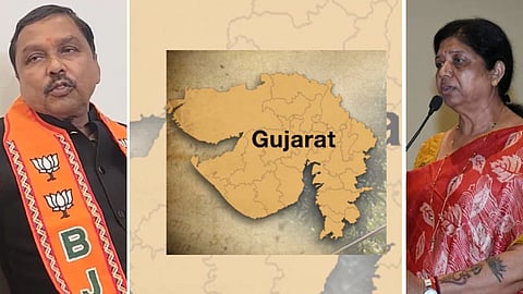 விலகிய பாஜக வேட்பாளர்கள் பிகாஜி தாக்கூர் - ரஞ்சன் பட்