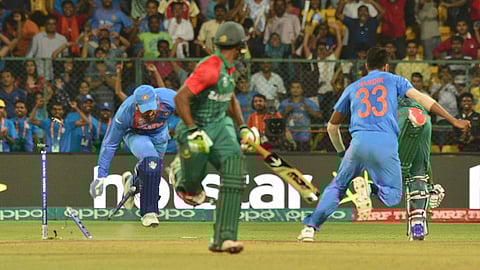 ban vs ind 1 run win