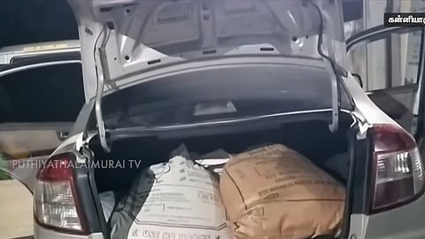 பறிமுதல் செய்யப்பட்ட ரேஷன் அரிசி