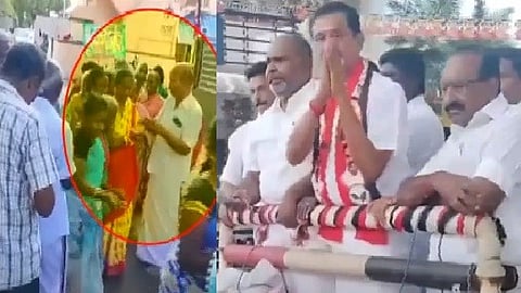 அதிமுக வேட்பாளரின் பரப்புரையில் பணப்பட்டுவாடா