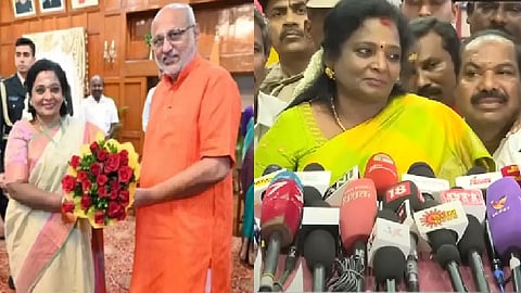 ஆளுநர் சிபி ராதாகிருஷ்ணன், தமிழிசை சௌந்தரராஜன்