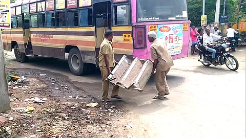 Stair case fall down