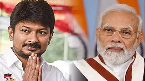 அமைச்சர் உதயநிதி - பிரதமர் மோடி