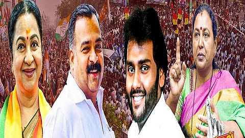 ராதிகா, மாணிக்கம் தாகூர், விஜயபிரபாகரன், பிரேமலதா