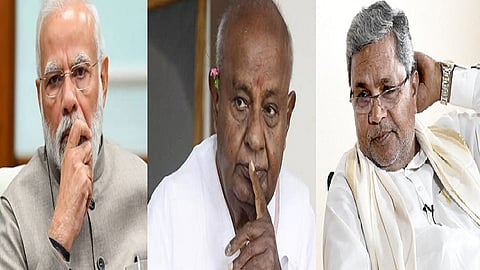 மோடி, தேவகவுடா, சித்தராமையா