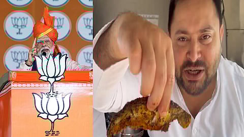 மோடி, தேஜஸ்வி யாதவ்