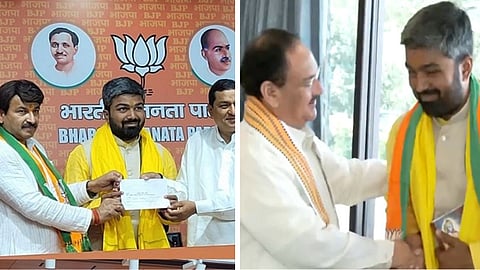 பாஜக-வில் இணைந்த மணீஷ் காஷ்யப்