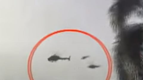 Helicopter collision