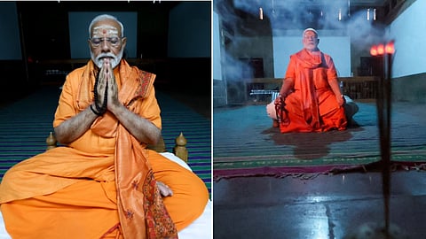 விவேகானந்தர் நினைவிடத்தில் மோடி தியானம்