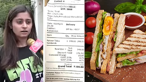 மாறிப்போன உணவு டெலிவரி.. அபராதம் கேட்ட பெண்