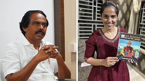 சாய்னா நேவால் - அமைச்சர் மனோ தங்கராஜ்