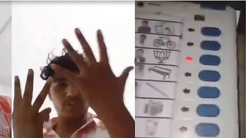 #BREAKING | பாஜக வேட்பாளருக்கு 8 முறை வாக்களித்த நபர் - வீடியோ வைரல்