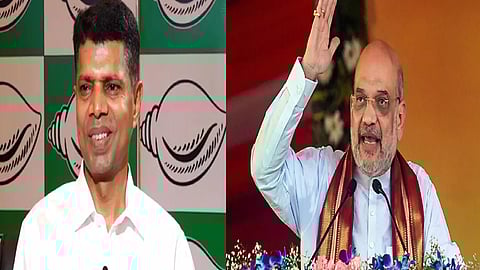 வி.கே. பாண்டியன் - அமித் ஷா