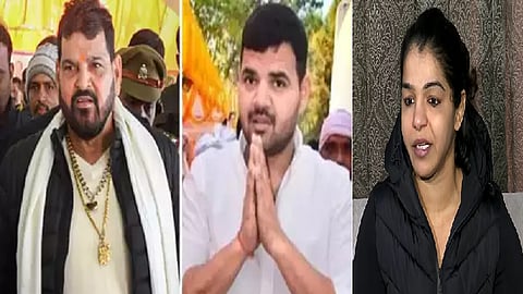 பிரிஜ் பூஷன், கரண் பூஷன், சாக்ஷி மாலிக்