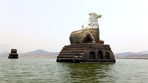 Mattur dam nandhi statue