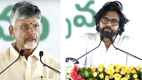 சந்திரபாபு நாயுடு - பவன் கல்யாண் பதவியேற்பு