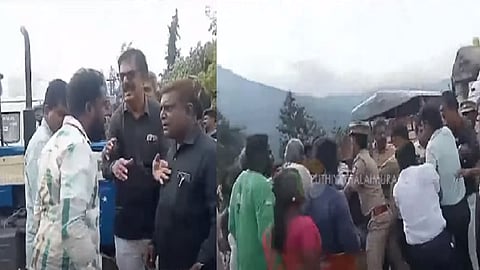 பார்வையிட சென்றவர்களுடன் வாக்குவாதம்