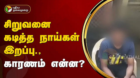 சிறுவனை நாய் கடித்த விவகாரம்