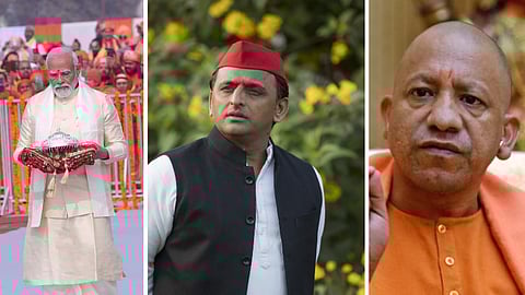 மோடி - அகிலேஷ் யாதவ் - யோகி ஆதித்யநாத்