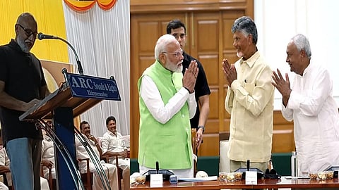 சத்யராஜ், பிரதமர் மோடி, சந்திரபாபு நாயுடு, நிதிஷ்