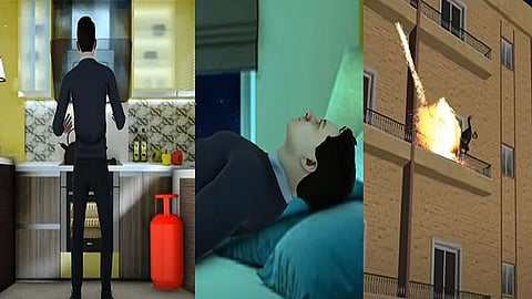 குவைத் தீ விபத்து.. வரைகலை விளக்கம்