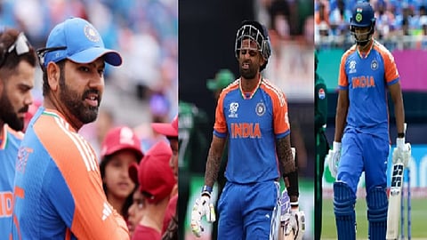 ரோகித் சர்மா, சூர்யகுமார் யாதவ், ஷிவம் துபே