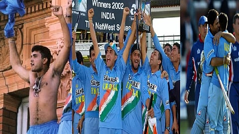 கங்குலியின் வெற்றிக் கொண்டாட்டம்