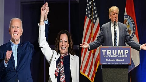 பைடன், கமலா ஹாரிஸ், ட்ரம்ப்