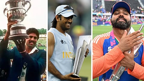 கபில் தேவ் - தோனி - ரோகித் ஷர்மா