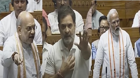 அமித்ஷா, ராகுல்காந்தி, பிரதமர் மோடி