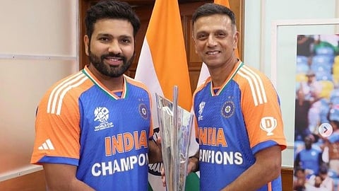rohit sharma, rahul dravid