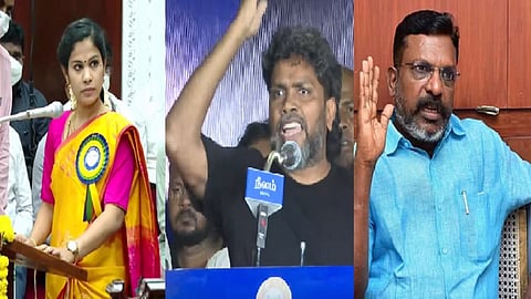 மேயர் பிரியா, இயக்குநர் பா.ரஞ்சித், விசிக தலைவர் திருமாவளவன்