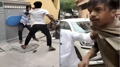 மின் ஊழியரை தாக்கும் சம்பவம்