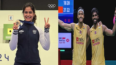 மனு பாக்கர் - சாத்விக்- சிராக்