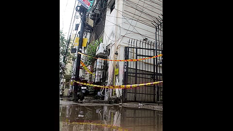 மின் கசிவால் ஏற்பட்ட விபத்து