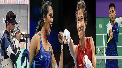 swapnil - pv sindhu - lovlina - lakshya