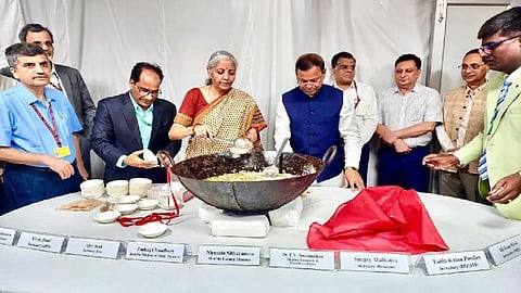 Halwa ceremony - Nirmala Sitharaman