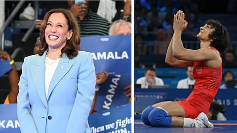 கமலா ஹாரிஸ் - வினேஷ் போகத்