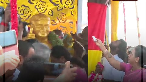 விஜயகாந்தின் சிலை திறப்பு!